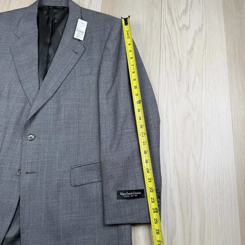 NWT Kilgour French & Stanbury Barney's New York Pure Virgin Wool Suit 42R W36